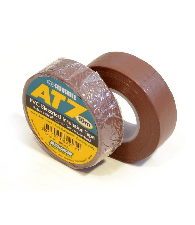Advance AT7 PVC tape 19mm x 10m Bruin