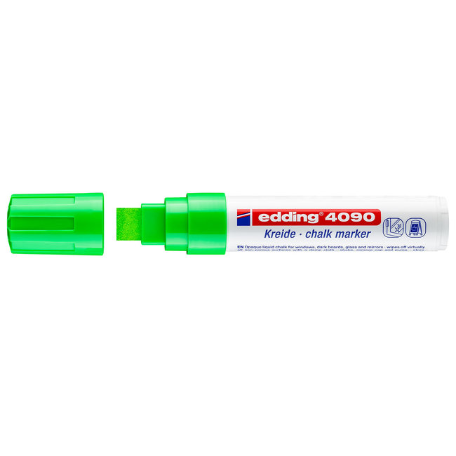 Edding 4090 Marqueur craie (rond 4-15 mm) Vert fluo