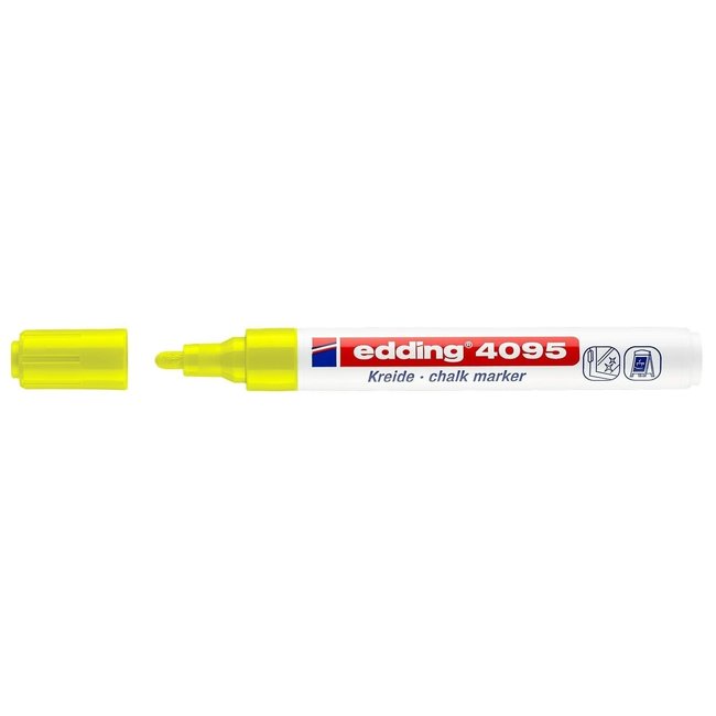 Edding 4095 chalk marker (2-3 mm round) Neon Yellow