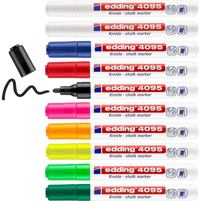 Edding 4095 chalk marker (2-3 mm round) Neon Orange