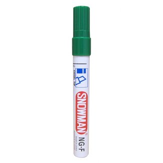 Snowman Snowman NG-12F Permanent Marker 1-3MM Beitelpunt Groen