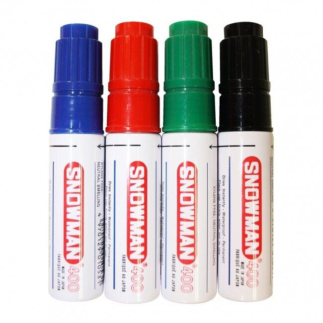 Snowman 400 Permanent Marker 2-8MM Beitelpunt Groen