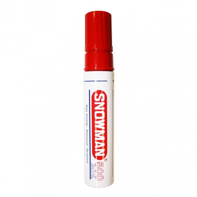 Snowman 500 Permanent Marker 2-12MM Beitelpunt Rood
