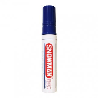 Snowman Snowman 500 Permanent Marker 2-12MM Chisel Point Blue