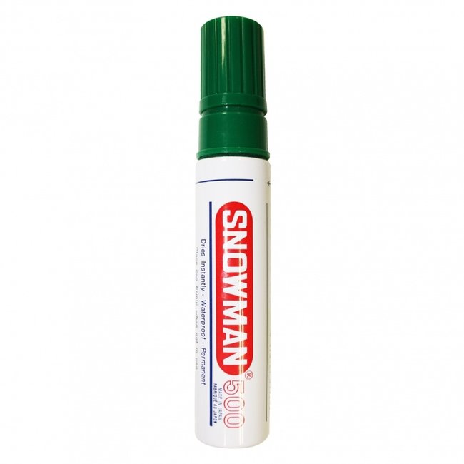 Snowman 500 Marqueur permanent 2-12mm Point de ciseau Vert