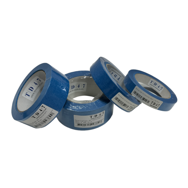 TD47 Ruban de masquage Résistant aux UV 25mm x 50m Bleu
