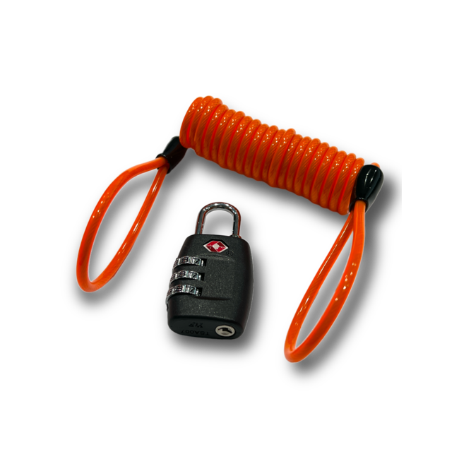 TD47 Protection Case - TSA 3-digit lock + Spiral cable 120cm