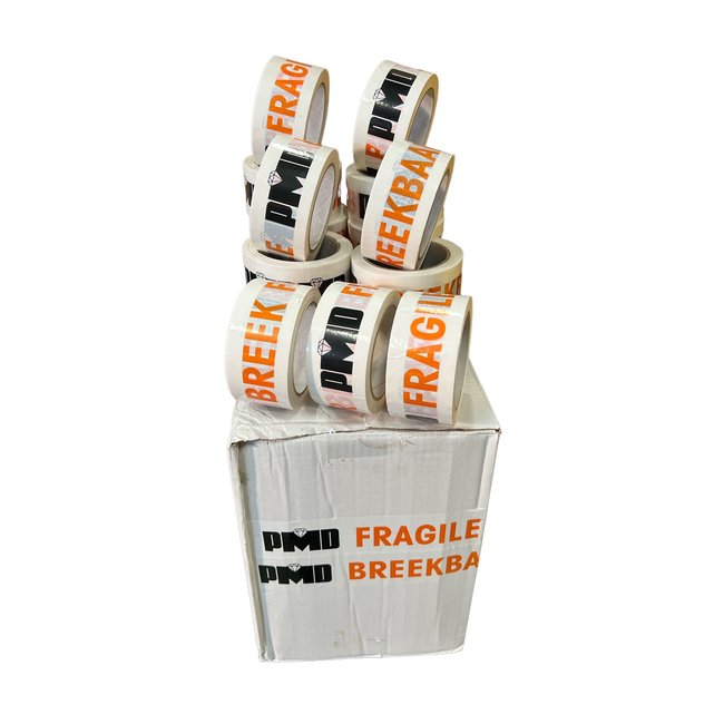 TD47 Bedrukte Verpakkingstape PVC 50mm x 66m