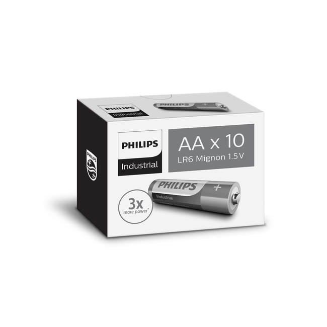 Philips Industrial AA batterij 1.5V (10 st.)