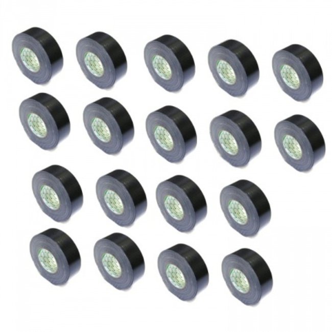 Nichiban Gaffa Tape 50mm x 50m Black (Box 18 Roll)