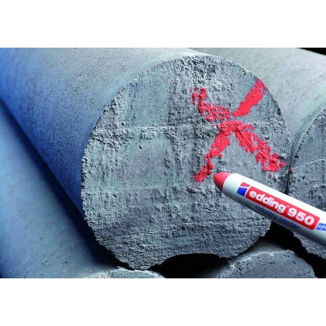 Edding 950 Industrie Marker (10 mm rond) Zwart