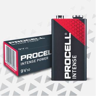 Procell® Batteries Procell Intense Power 9V Batterie bloc (10 pièces)