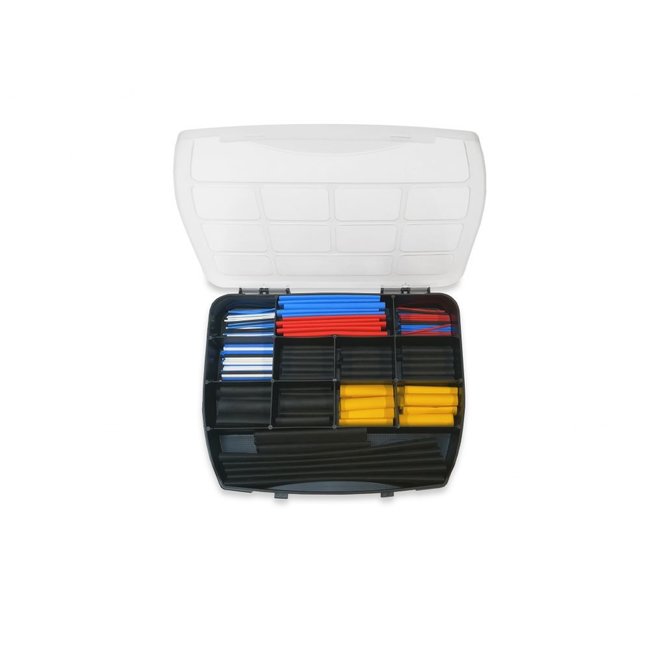 TD47 Shrink Tubing Assorted Box (2:1) 290 pieces in Storage Box