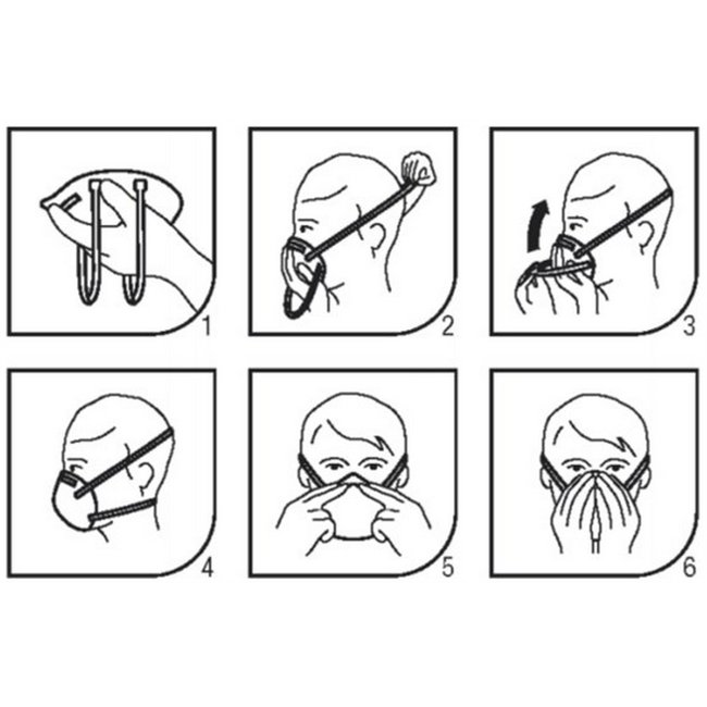 EDGE RP930V Dust mask with valve FFP3V (Box 5 pieces)