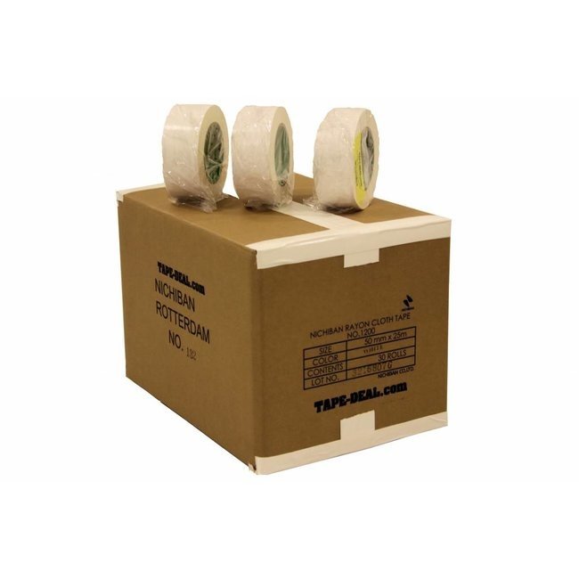 Nichiban Gaffa Tape 50mm x 25m blanc (Palette 600 Rouleau)