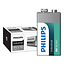 Philips Industrial 9V Block battery (10 pcs)