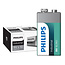 Philips Industrial 9V Bloquer la batterie (10 pièces)