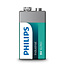 Philips Industrial 9V Blokbatterij (10 st.)