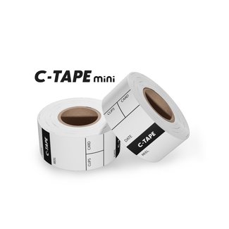 C-Tape C-Tape Etiketten 25 mm Weiß