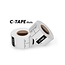 C-Tape Etiquettes caméra 25mm Blanc (approx.80pcs.)