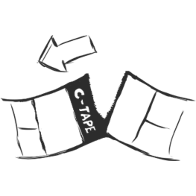 C-Tape Etiquettes caméra 25mm Vert (approx.80pcs.)