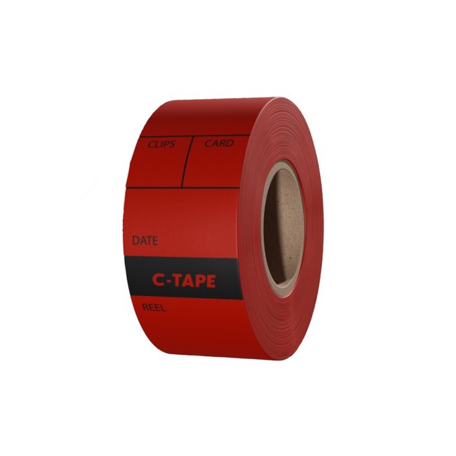 C-Tape Kameraetiketten 25 mm Rot (ca. 80 Stück)
