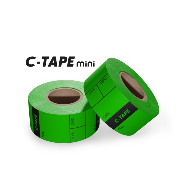 C-Tape Camera Labels 25mm Groen (ca.80st.)