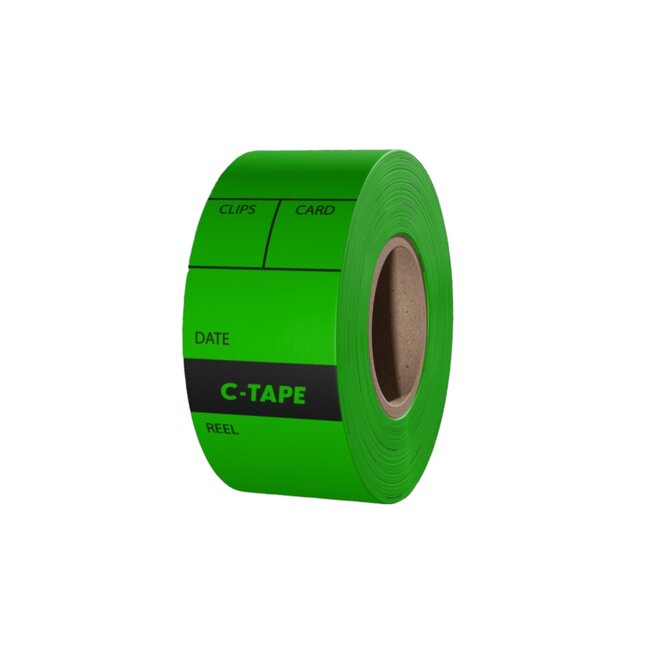 C-Tape Camera Labels 25mm Green (approx.80pcs)