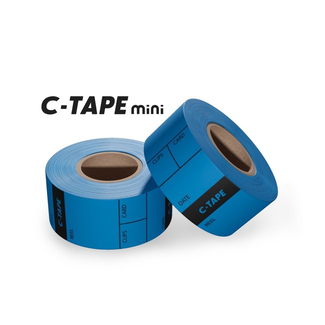 C-Tape Etiquettes caméra 25mm Bleu (approx.80pcs.)