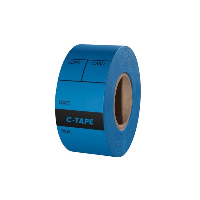 C-Tape Camera Labels 25mm Blue (approx.80pcs)