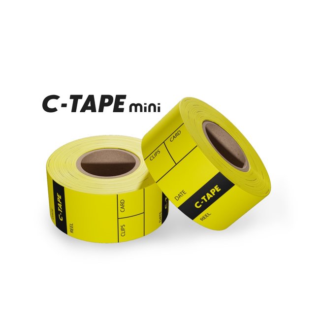 C-Tape Kameraetiketten 25 mm Gelb (ca. 80 Stück)