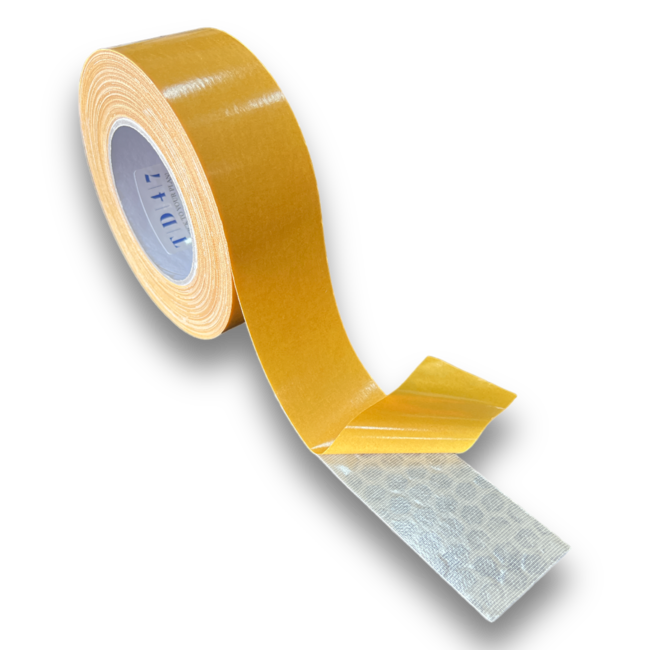 TD47 Double-sided High Tack linen tape 50mm x 25m