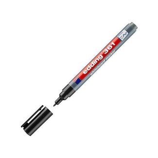 Edding Edding 361 Whiteboard Marker (1 mm rond) Zwart