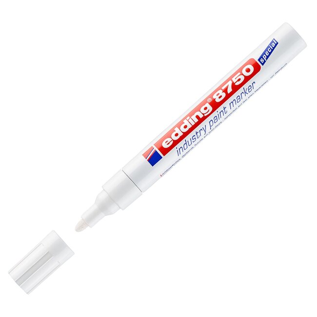 Edding 8750 Industry Paint Marker White (2 - 4 mm round)