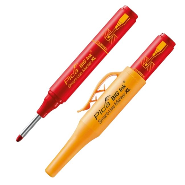 Pica BIG Ink 170/40 Markeerstift Voor Diepe Gaten - Rood