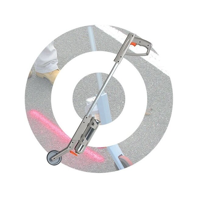 SOPPEC Markeerstok met wiel voor spuitbus