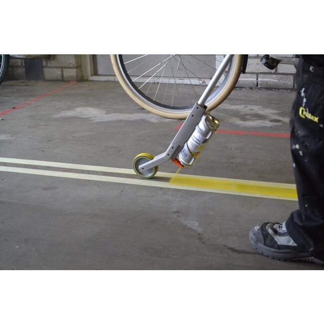SOPPEC Marking stick with wheel for spray can