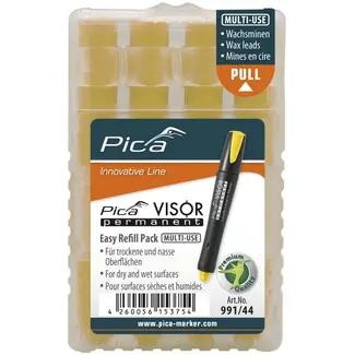 Pica® Marker Pica VISOR 991/44 Multi-Use Recharge - Jaune