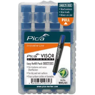 Pica® Marker Pica VISOR 991/41 Multi-Use Recharge - Bleu