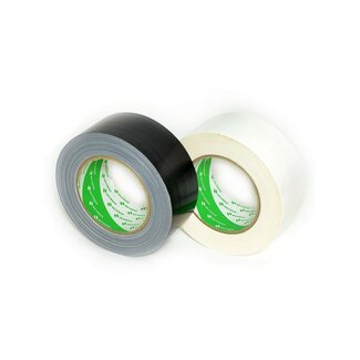 Nichiban Nichiban Gaffa Tape 50mm x 25m - 1 rouleau de Noir & 1 rouleau de Blanc