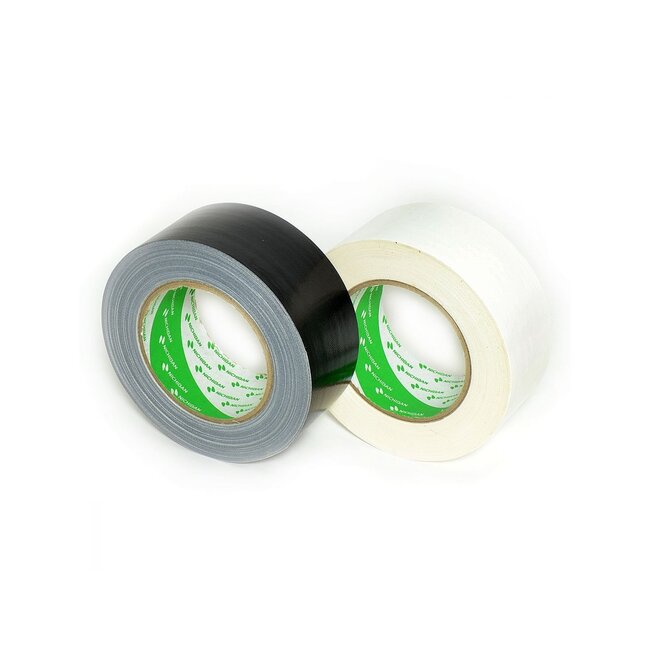Nichiban Gaffa Tape 50mm x 25m - 1 roll Black & 1 roll White