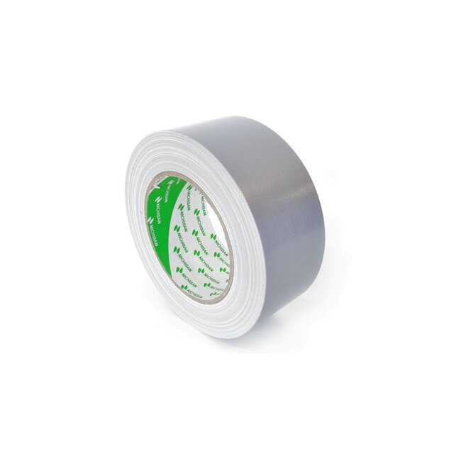 Nichiban Gaffa Tape 50mm x 25m - 1 rol Zwart & 1 rol  Grijs