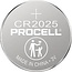 Procell Knoopcel Lithium CR2025 batterij 3V (5 st.)