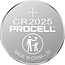 Procell Pile bouton Lithium CR2025 batterie 3V (5 pièces)