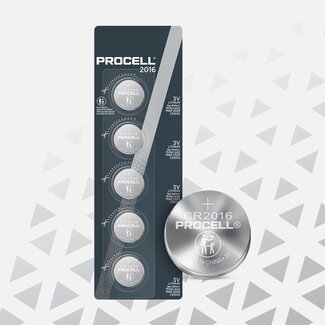 Procell® Batteries Procell CR2016 Batterie 3V (5 Stk.)