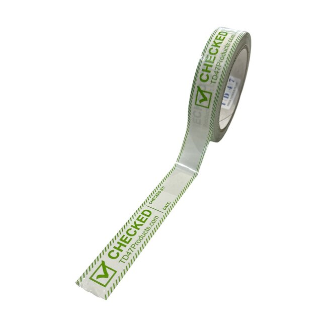 TD47 Controle Tape 25mm x 66m Checked