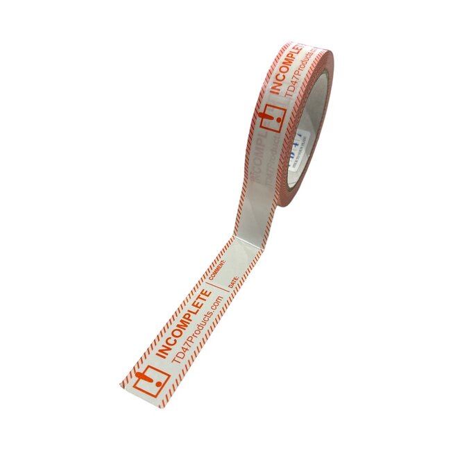 TD47 Controle Tape 25mm x 66m Incomplete