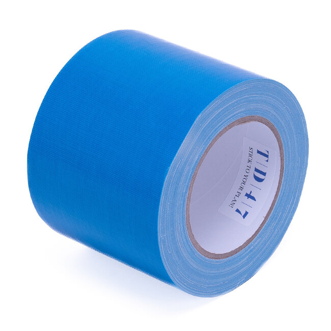 TD47 Gaffa Tape 100mm x 25m Fluor Blau