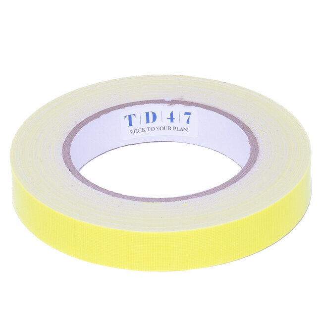 TD47 Gaffa Tape 19mm x 25m Fluor Geel