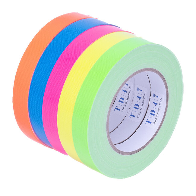 TD47 Gaffa Tape Fluor Deal (5 rollen / 19mm)